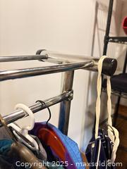 MaxSold Auction: Chrome Metal Garment / Clothing Rack with Single Top Bar - Toronto (Ontario, Canada) PARTNER MANAGED Estate Sale Online Auction - Cortleigh Boulevard 