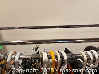 MaxSold Auction: Chrome Metal Garment / Clothing Rack with Single Top Bar - Toronto (Ontario, Canada) PARTNER MANAGED Estate Sale Online Auction - Cortleigh Boulevard 