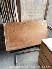 MaxSold Auction: Drafting Table with Tilting Plywood Top and Metal Tubular Base - Toronto (Ontario, Canada) PARTNER MANAGED Estate Sale Online Auction - Cortleigh Boulevard 