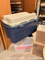 MaxSold Auction: Hard Plastic Storage Bins/Totes  - Toronto (Ontario, Canada) PARTNER MANAGED Estate Sale Online Auction - Cortleigh Boulevard 