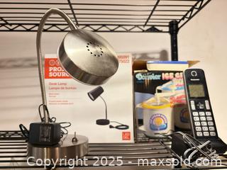 MaxSold Auction:  LED Desk Lamp Brushed Stainless Gooseneck Plus - Toronto (Ontario, Canada) PARTNER MANAGED Estate Sale Online Auction - Cortleigh Boulevard 