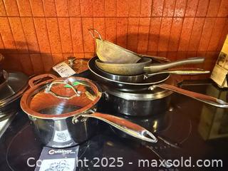 MaxSold Auction: Mixed Cookware Set with Lid and Mesh Strainer - Toronto (Ontario, Canada) PARTNER MANAGED Estate Sale Online Auction - Cortleigh Boulevard 