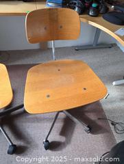 MaxSold Auction: Office Drafting Chairs, Light Oak Wood with Metal Base (Set of 2) - Toronto (Ontario, Canada) PARTNER MANAGED Estate Sale Online Auction - Cortleigh Boulevard 