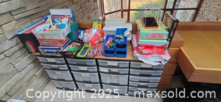 MaxSold Auction: Office &#38; School Supplies with Plastic Drawer Organizers - Toronto (Ontario, Canada) PARTNER MANAGED Estate Sale Online Auction - Cortleigh Boulevard 