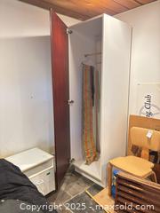 MaxSold Auction: Single-Door Wardrobe with Dark Wood Door - Toronto (Ontario, Canada) PARTNER MANAGED Estate Sale Online Auction - Cortleigh Boulevard 