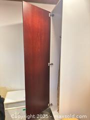 MaxSold Auction: Single-Door Wardrobe with Dark Wood Door - Toronto (Ontario, Canada) PARTNER MANAGED Estate Sale Online Auction - Cortleigh Boulevard 
