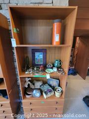 MaxSold Auction: Teak Veneer Bookcase with 3 Shelves and 3 Drawers - Toronto (Ontario, Canada) PARTNER MANAGED Estate Sale Online Auction - Cortleigh Boulevard 