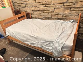 MaxSold Auction: Wood Single/Twin Bed Frame with Slat Platform - Toronto (Ontario, Canada) PARTNER MANAGED Estate Sale Online Auction - Cortleigh Boulevard 