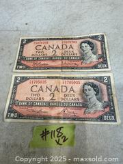 MaxSold Auction: A LOT OF TWO VTG. $2.00 CANADA PAPER MONEY. - Hamilton (Ontario, Canada) SELLER MANAGED Estate Sale Online Auction - St. Clair Avenue