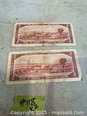 MaxSold Auction: A LOT OF TWO VTG. $2.00 CANADA PAPER MONEY. - Hamilton (Ontario, Canada) SELLER MANAGED Estate Sale Online Auction - St. Clair Avenue