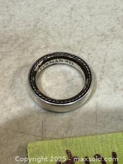 MaxSold Auction: DAVID YUMAN HEAVY STERLING SILVER BAND. SIZE 10.5 - Hamilton (Ontario, Canada) SELLER MANAGED Estate Sale Online Auction - St. Clair Avenue