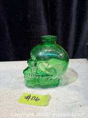 MaxSold Auction: GREEN GLASS BOTTLE SKULL. - Hamilton (Ontario, Canada) SELLER MANAGED Estate Sale Online Auction - St. Clair Avenue