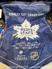 MaxSold Auction: NHL VTG MAPLE LEAFS BANNER. STANLEY CUP CHAMPION. VTG 2017.  - Hamilton (Ontario, Canada) SELLER MANAGED Estate Sale Online Auction - St. Clair Avenue