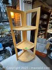 MaxSold Auction: VTG. FOLDING SOLID WOOD CORNER SHELF. - Hamilton (Ontario, Canada) SELLER MANAGED Estate Sale Online Auction - St. Clair Avenue