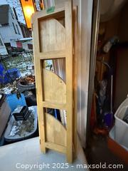MaxSold Auction: VTG. FOLDING SOLID WOOD CORNER SHELF. - Hamilton (Ontario, Canada) SELLER MANAGED Estate Sale Online Auction - St. Clair Avenue