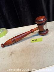 MaxSold Auction: VTG. WOOD GAVEL STERLING SILVER PLATE. - Hamilton (Ontario, Canada) SELLER MANAGED Estate Sale Online Auction - St. Clair Avenue