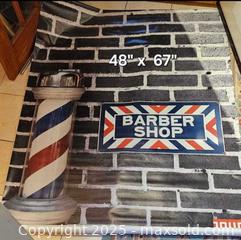 MaxSold Auction: Barber shop banner  - Toronto (Ontario, Canada) SELLER MANAGED Commercial Liquidation Online Auction - Revlis Crescent
