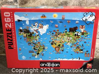 MaxSold Auction: Anatolian Animal Puzzle Of The World 260pcs - Hamilton (Ontario, Canada) SELLER MANAGED Downsizing Online Auction - Moffat Road