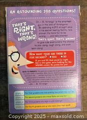 MaxSold Auction: Dr. Wrongo That&#39;s Right, That&#39;s Wrong Game - Hamilton (Ontario, Canada) SELLER MANAGED Downsizing Online Auction - Moffat Road