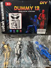 MaxSold Auction: Dummy 13 Variable Molding Action Figures - Hamilton (Ontario, Canada) SELLER MANAGED Downsizing Online Auction - Moffat Road