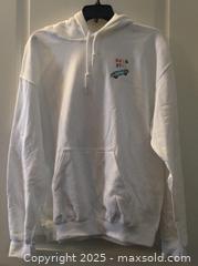 MaxSold Auction: Gildan Bruh Girls White Hoodie Medium - Hamilton (Ontario, Canada) SELLER MANAGED Downsizing Online Auction - Moffat Road