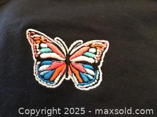 MaxSold Auction: Jerzees Butterfly Black Hoodie Medium - Hamilton (Ontario, Canada) SELLER MANAGED Downsizing Online Auction - Moffat Road