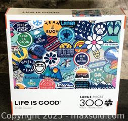 MaxSold Auction: Life Is Good 300 Large Piece Puzzle - Hamilton (Ontario, Canada) SELLER MANAGED Downsizing Online Auction - Moffat Road
