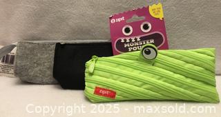MaxSold Auction: Lot/3 Carry All Pouches / Pencil Cases - Hamilton (Ontario, Canada) SELLER MANAGED Downsizing Online Auction - Moffat Road