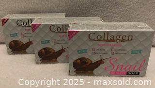 MaxSold Auction: Lot/3 Collagen Snail Beauty Soaps - Hamilton (Ontario, Canada) SELLER MANAGED Downsizing Online Auction - Moffat Road