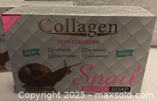 MaxSold Auction: Lot/3 Collagen Snail Beauty Soaps - Hamilton (Ontario, Canada) SELLER MANAGED Downsizing Online Auction - Moffat Road