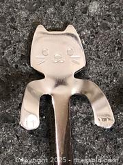 MaxSold Auction: Lot/4 Cat Teaspoons  - Hamilton (Ontario, Canada) SELLER MANAGED Downsizing Online Auction - Moffat Road