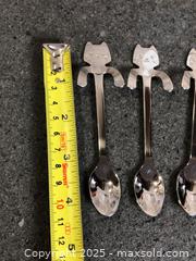 MaxSold Auction: Lot/4 Cat Teaspoons  - Hamilton (Ontario, Canada) SELLER MANAGED Downsizing Online Auction - Moffat Road