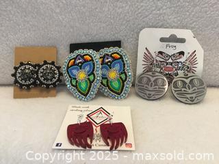 MaxSold Auction: Lot/4 Hand Crafted Earrings - Hamilton (Ontario, Canada) SELLER MANAGED Downsizing Online Auction - Moffat Road
