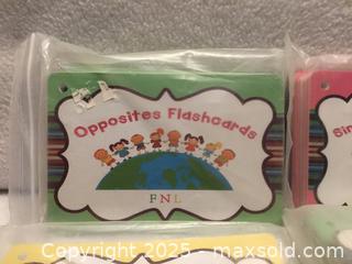 MaxSold Auction: Lot/4 Packages Of Educational Flash Cards - Hamilton (Ontario, Canada) SELLER MANAGED Downsizing Online Auction - Moffat Road