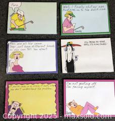 MaxSold Auction: Lot/6 Funny Self Stick Note Pads - Hamilton (Ontario, Canada) SELLER MANAGED Downsizing Online Auction - Moffat Road