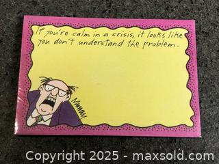 MaxSold Auction: Lot/6 Funny Self Stick Note Pads - Hamilton (Ontario, Canada) SELLER MANAGED Downsizing Online Auction - Moffat Road