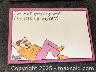 MaxSold Auction: Lot/6 Funny Self Stick Note Pads - Hamilton (Ontario, Canada) SELLER MANAGED Downsizing Online Auction - Moffat Road