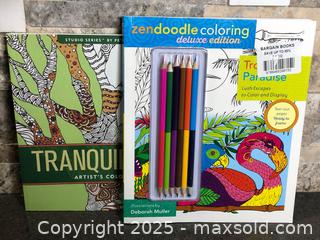 MaxSold Auction: Lot of 2 Colouring Books - Hamilton (Ontario, Canada) SELLER MANAGED Downsizing Online Auction - Moffat Road