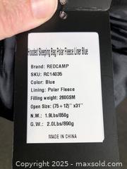 MaxSold Auction: RedCamp Fleece Lined Sleeping Bag Liner - Hamilton (Ontario, Canada) SELLER MANAGED Downsizing Online Auction - Moffat Road