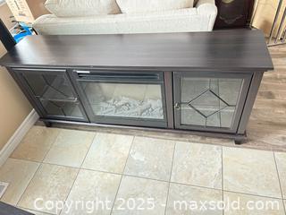 MaxSold Auction: 67 in Dark Brown Media Console with Electric Fireplace - Waterloo (Ontario, Canada) SELLER MANAGED Estate Sale Online Auction -  New Hampshire Street