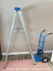 MaxSold Auction: Aluminum Step Ladder (Approx. 6 ft) &#38; Steel Hand Truck - Waterloo (Ontario, Canada) SELLER MANAGED Estate Sale Online Auction -  New Hampshire Street