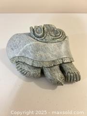 MaxSold Auction: Carved Stone Turtle Sculpture Signed Gene Thomas - Waterloo (Ontario, Canada) SELLER MANAGED Estate Sale Online Auction -  New Hampshire Street