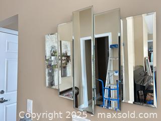 MaxSold Auction: Five-Panel Decorative Wall Mirror, Beveled Glass — 29 x 24 in - Waterloo (Ontario, Canada) SELLER MANAGED Estate Sale Online Auction -  New Hampshire Street
