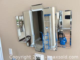 MaxSold Auction: Five-Panel Decorative Wall Mirror, Beveled Glass — 29 x 24 in - Waterloo (Ontario, Canada) SELLER MANAGED Estate Sale Online Auction -  New Hampshire Street