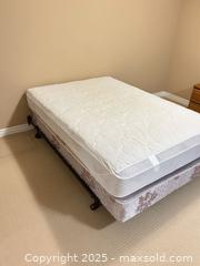 MaxSold Auction: Full/Double Mattress Set with Box Spring & Metal Frame on Casters - Waterloo (Ontario, Canada) SELLER MANAGED Estate Sale Online Auction -  New Hampshire Street