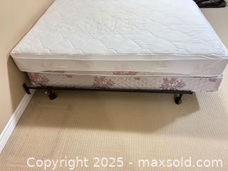 MaxSold Auction: Full/Double Mattress Set with Box Spring & Metal Frame on Casters - Waterloo (Ontario, Canada) SELLER MANAGED Estate Sale Online Auction -  New Hampshire Street