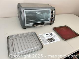 MaxSold Auction: Hamilton Beach Easy Reach Toaster Oven, 6-Slice, Silver/Dark Gray. Working condition  - Waterloo (Ontario, Canada) SELLER MANAGED Estate Sale Online Auction -  New Hampshire Street