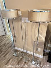 MaxSold Auction: Lot of 3 Chrome Dual-Head Torchiere Floor Lamps with Double Shades - Waterloo (Ontario, Canada) SELLER MANAGED Estate Sale Online Auction -  New Hampshire Street