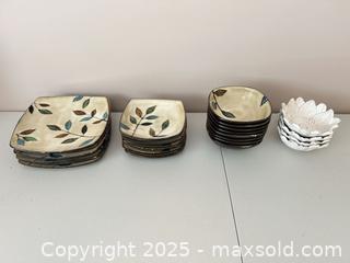 MaxSold Auction: Pfaltzgraff Mixed Stoneware Dinnerware Set — Lot - Waterloo (Ontario, Canada) SELLER MANAGED Estate Sale Online Auction -  New Hampshire Street