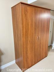 MaxSold Auction: Two-Door Medium Cherry Wardrobe/Armoire, 72" H x 47" W x 21.5" D - Waterloo (Ontario, Canada) SELLER MANAGED Estate Sale Online Auction -  New Hampshire Street
